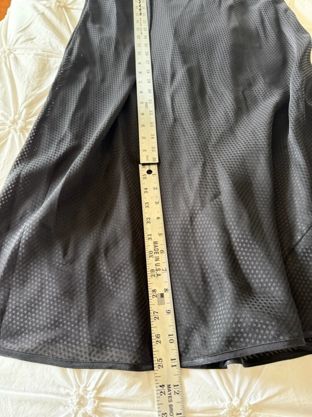 La Senza Black Sheer Mesh Slip Nightgown Lace Trim Size M Y2K - Picture 8 of 9